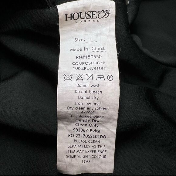 House of CB Evita Satin Off Shoulder Twist Top in Black - Picture 6 of 8